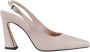 Giampaolo Viozzi Hoge hakken Slingback Shoes In Soft Nappa Leather in roze - Thumbnail 1