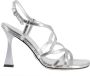 Giampaolo Viozzi Zilveren geweven sandaal met slingback - Thumbnail 1