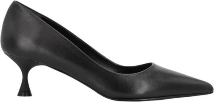 GIanmarco F. Leren pumps met 50mm ABS-hak