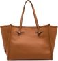 Gianni Chiarini Bruin leren boodschappentas met clutch - Thumbnail 1
