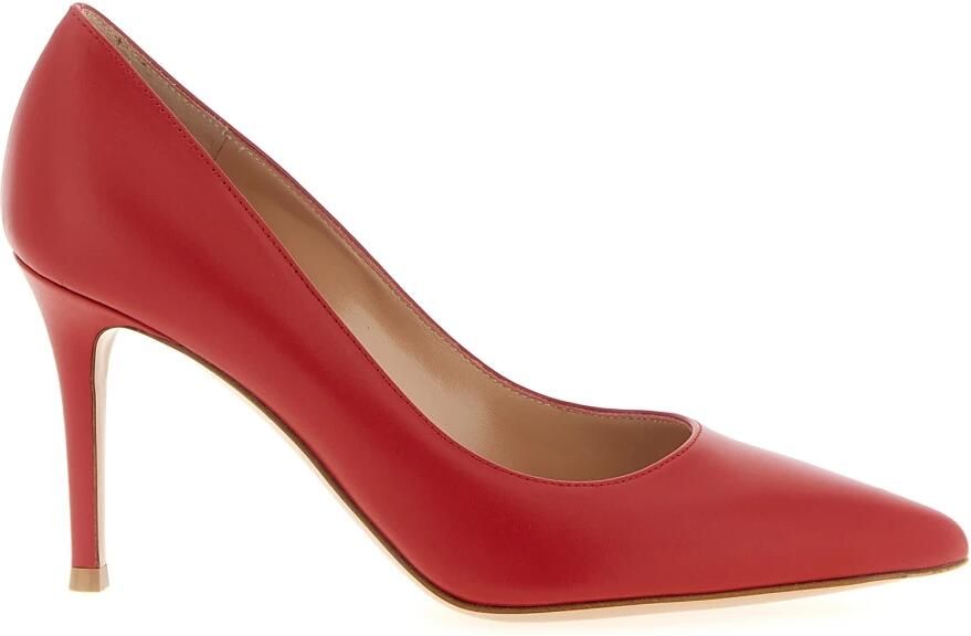 Gianvito Rossi Hoge hakken 'Gianvito' Pumps in rood