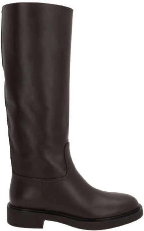 Gianvito Rossi Bruine Leren Pull-On Laarzen