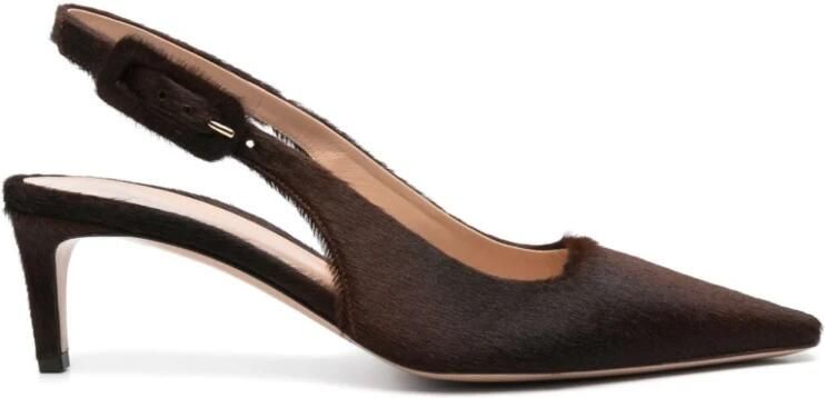 Gianvito Rossi Bruine Pony Slingback Schoenen