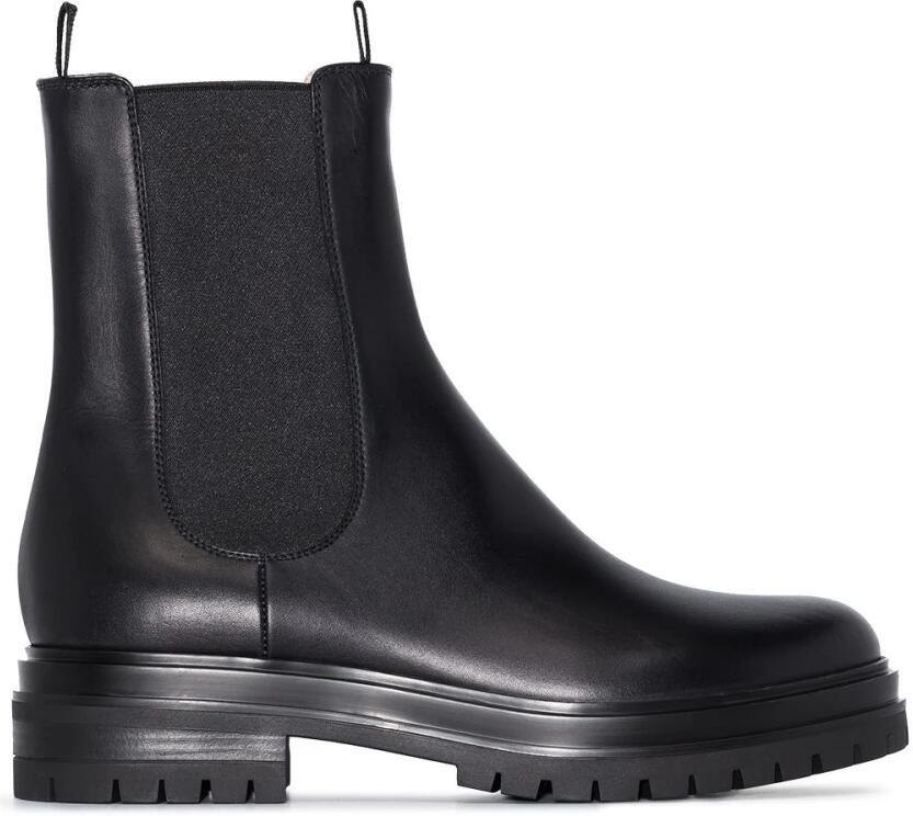 Gianvito Rossi Nero Chester Elegante Leren Schoenen