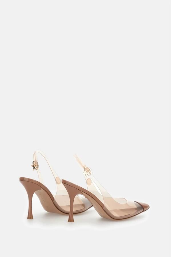 Gianvito Rossi Hoge hakken Diana 85 In Pvc Pumps Slingback in beige - Foto 8