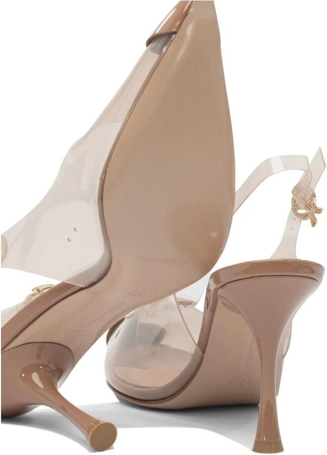 Gianvito Rossi Hoge hakken Diana 85 In Pvc Pumps Slingback in beige - Foto 4