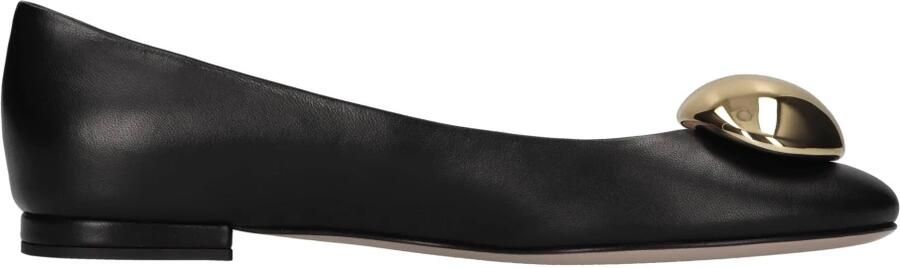 Gianvito Rossi Leren ballerina's - Foto 5