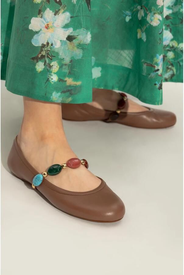 Gianvito Rossi Leren balletflats Shanti Mary Jane - Foto 2