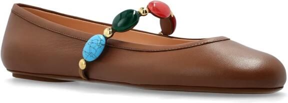 Gianvito Rossi Leren balletflats Shanti Mary Jane - Foto 5