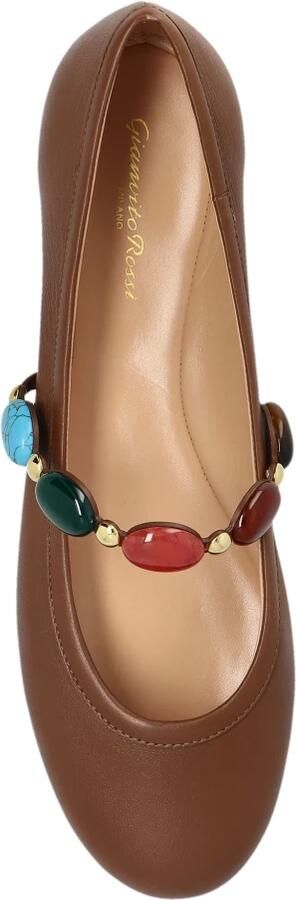 Gianvito Rossi Leren balletflats Shanti Mary Jane - Foto 4