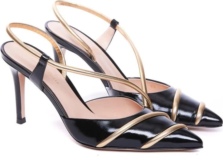 Gianvito Rossi Leren Slingback Pumps - Foto 2