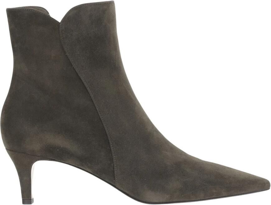 Gianvito Rossi Levy 55 Suède Enkellaarsjes