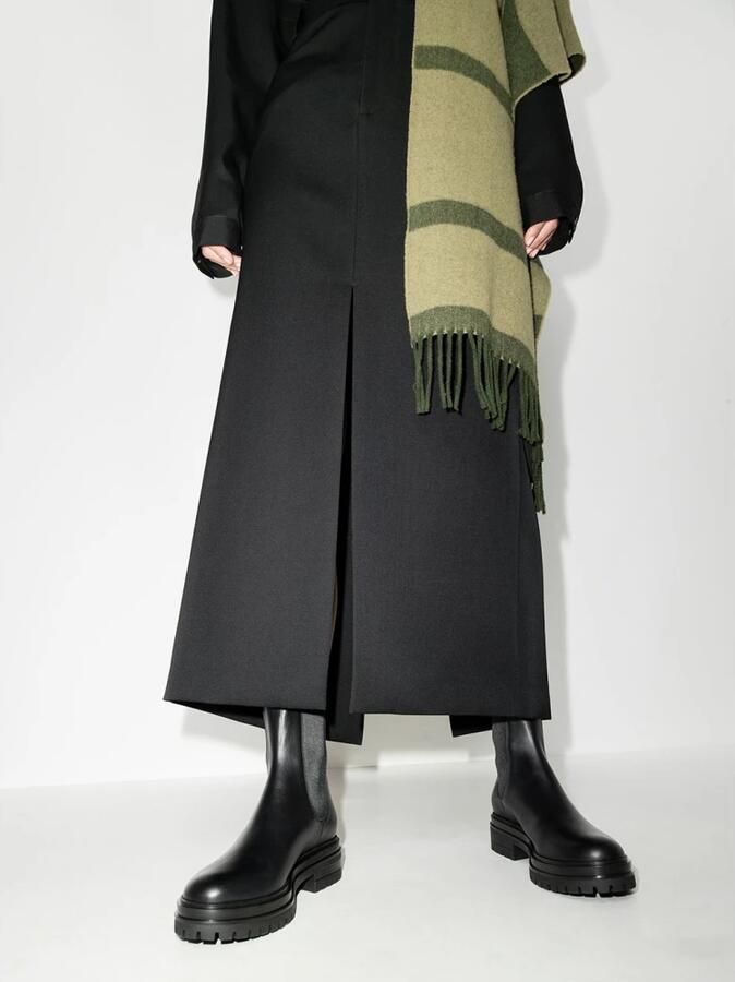 Gianvito Rossi Nero Chester Elegante Leren Schoenen - Foto 3