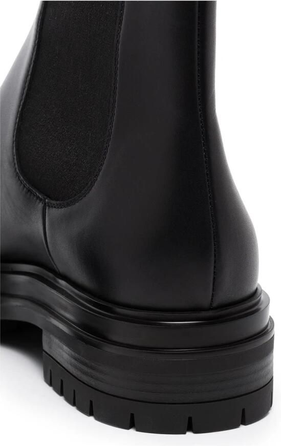 Gianvito Rossi Nero Chester Elegante Leren Schoenen - Foto 5
