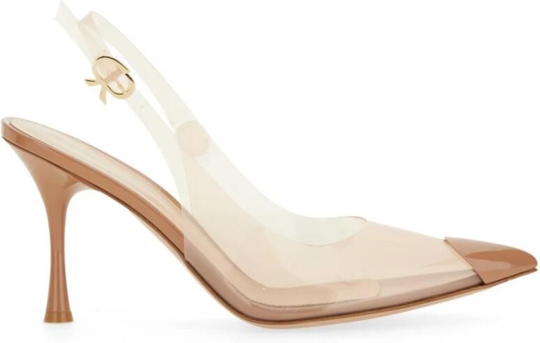 Gianvito Rossi Hoge hakken Diana 85 In Pvc Pumps Slingback in beige - Foto 16
