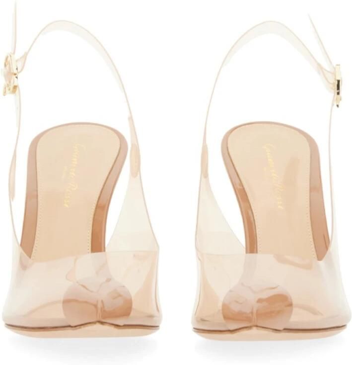 Gianvito Rossi Hoge hakken Diana 85 In Pvc Pumps Slingback in beige - Foto 10