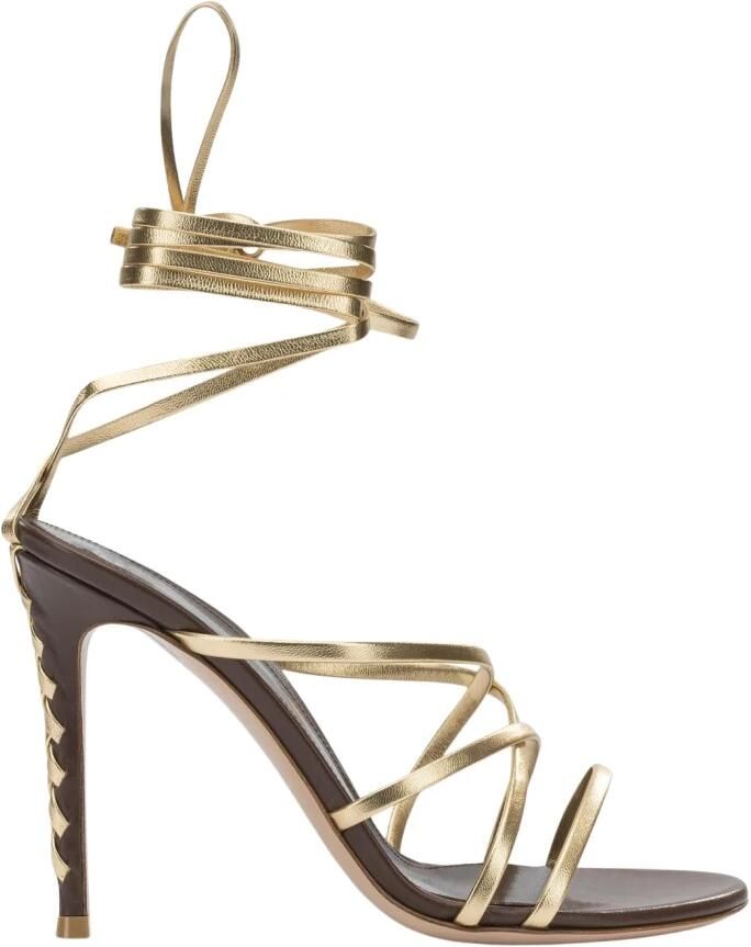 Gianvito Rossi Sandaal met bandjes en veterdetails