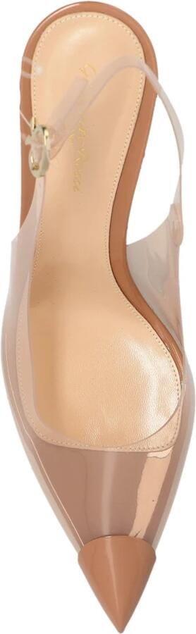 Gianvito Rossi Hoge hakken Diana 85 In Pvc Pumps Slingback in beige - Foto 18