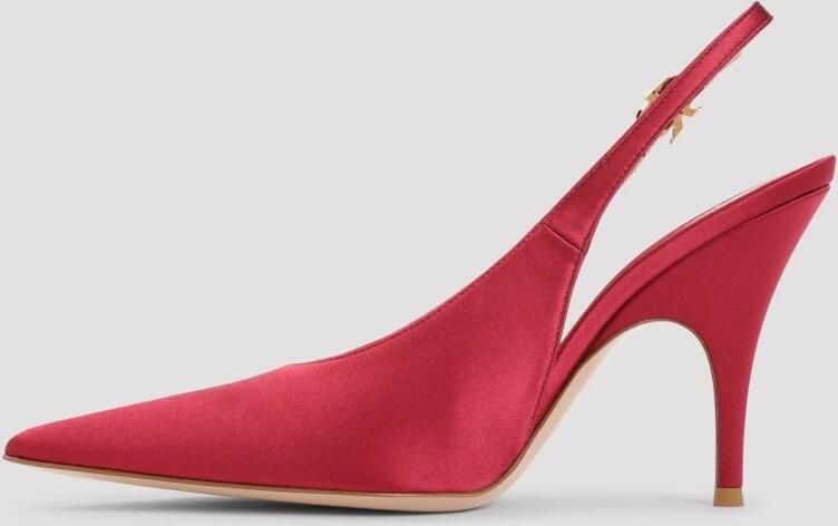 Gianvito Rossi Sofia Sling Crepe Satin Pumps - Foto 4