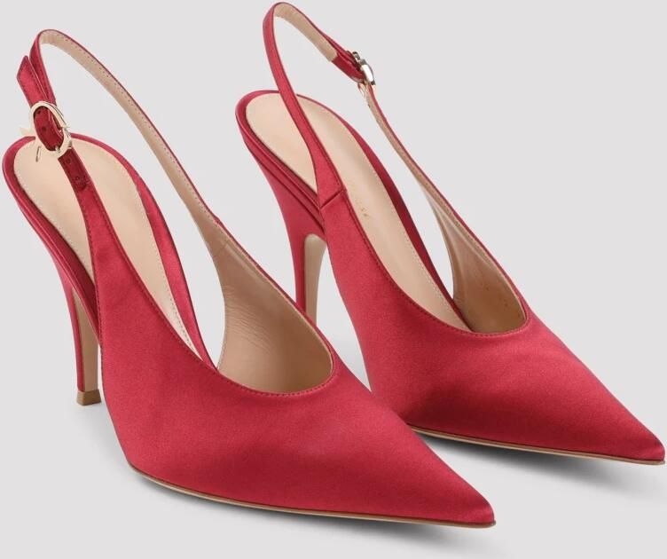 Gianvito Rossi Sofia Sling Crepe Satin Pumps - Foto 3