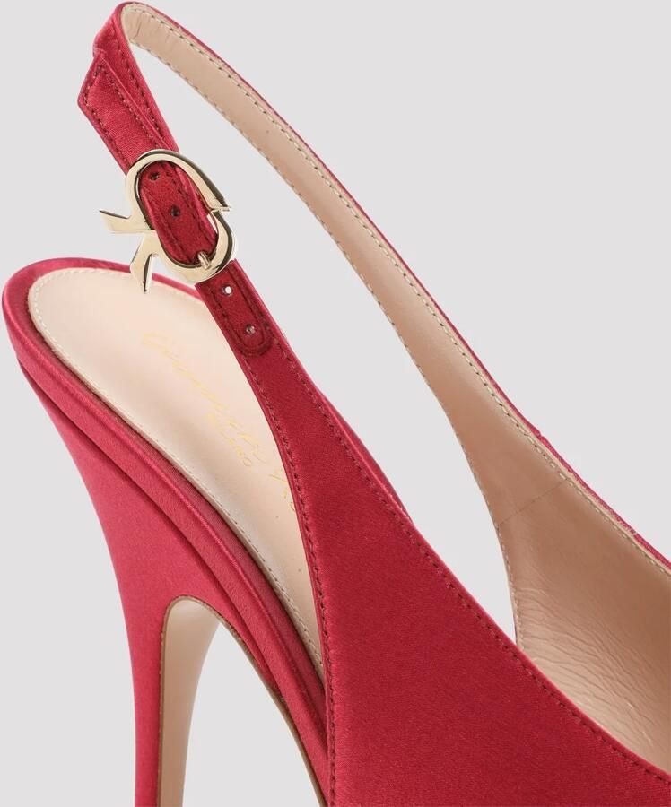Gianvito Rossi Sofia Sling Crepe Satin Pumps - Foto 2