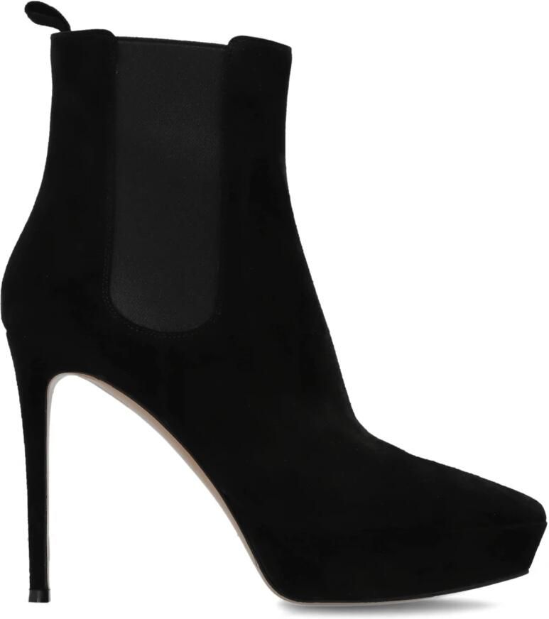 Gianvito Rossi Suede Platform Enkellaarsjes