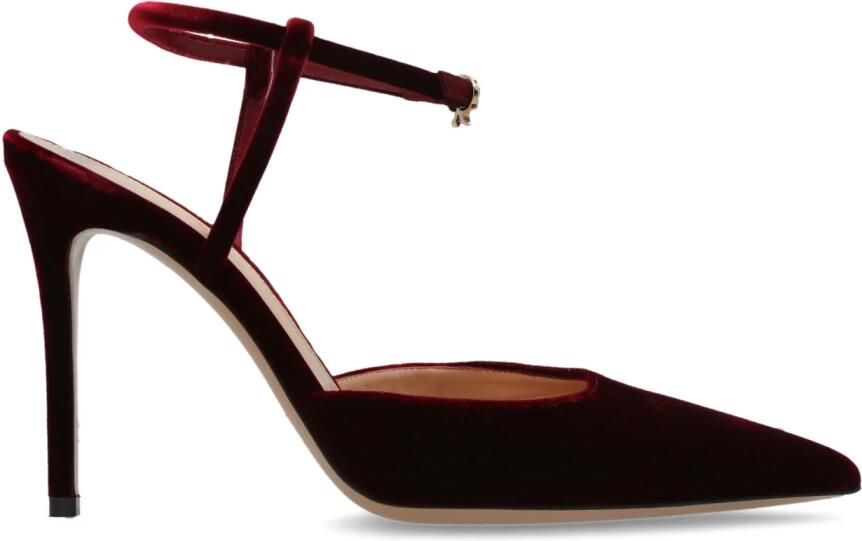 Gianvito Rossi Velsyra Velours Schoenen met Hak