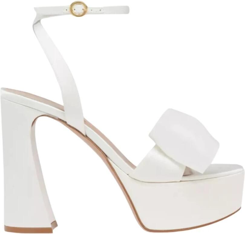 Gianvito Rossi Witte platform sandalen