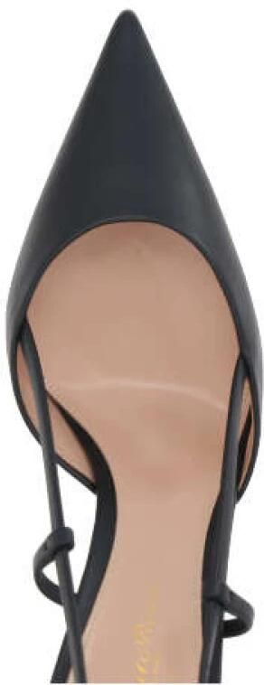Gianvito Rossi Zwarte Leren Slingback met Stiletto Hak - Foto 2