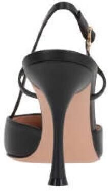 Gianvito Rossi Zwarte Leren Slingback met Stiletto Hak - Foto 4