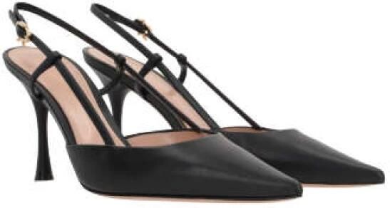 Gianvito Rossi Zwarte Leren Slingback met Stiletto Hak - Foto 3