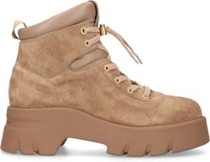 Gianvito Rossi Lace up Boots Beige Dames