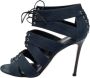 Gianvito Rossi Pre-owned Canvas sandals Blue Dames - Thumbnail 1
