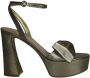 Gianvito Rossi Pre-owned Canvas sandals Green Dames - Thumbnail 1