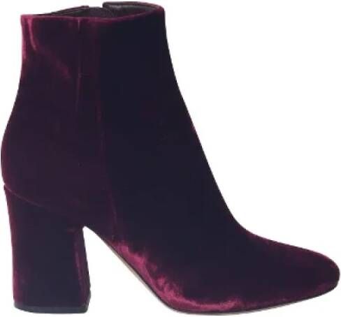 Gianvito Rossi Pre-owned Cotton boots Red Dames
