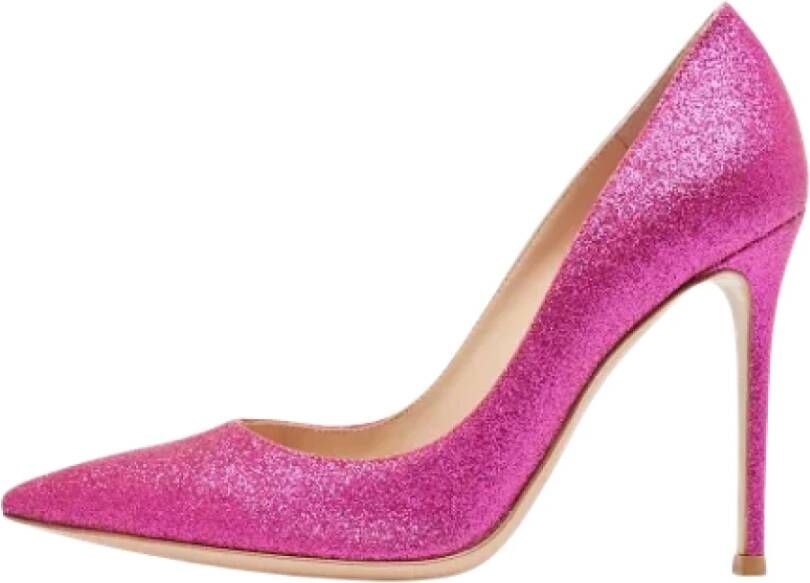 Gianvito Rossi Pre-owned Fabric heels Pink Dames