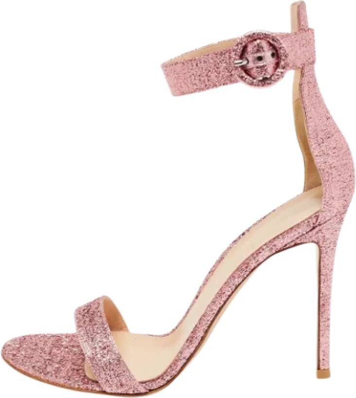 Gianvito Rossi Pre-owned Fabric sandals Pink Dames