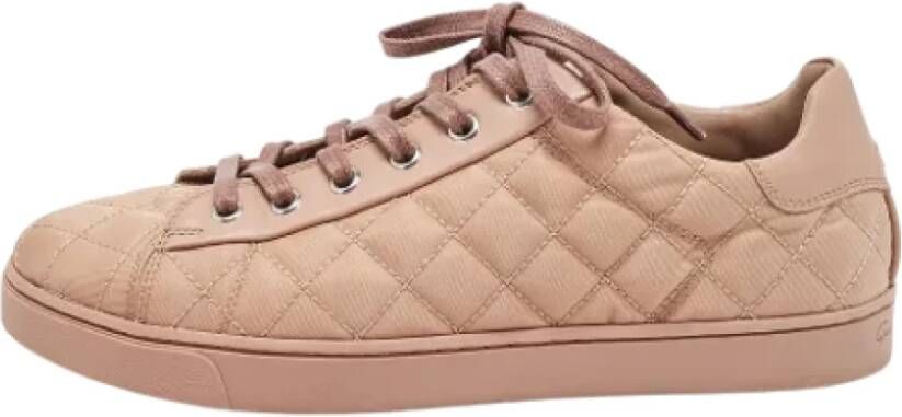 Gianvito Rossi Pre-owned Fabric sneakers Pink Dames