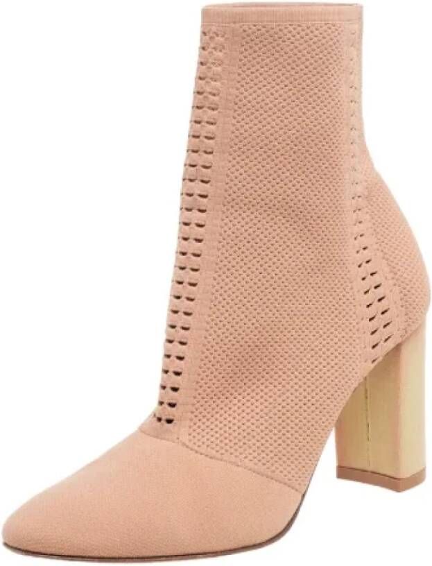 Gianvito Rossi Pre-owned Knit boots Beige Dames