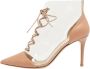 Gianvito Rossi Pre-owned Leather boots Beige Dames - Thumbnail 1