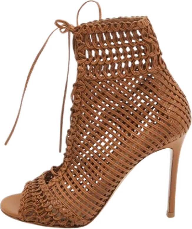 Gianvito Rossi Pre-owned Leather boots Brown Dames