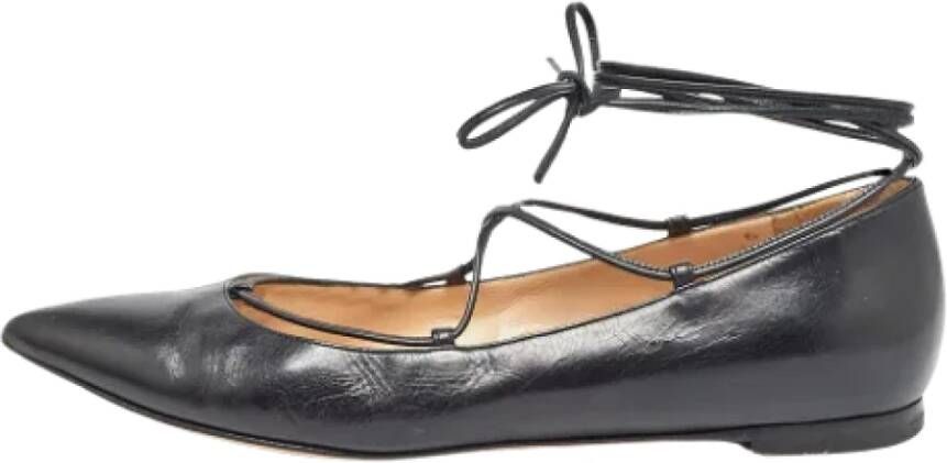 Gianvito Rossi Pre-owned Leather flats Black Dames