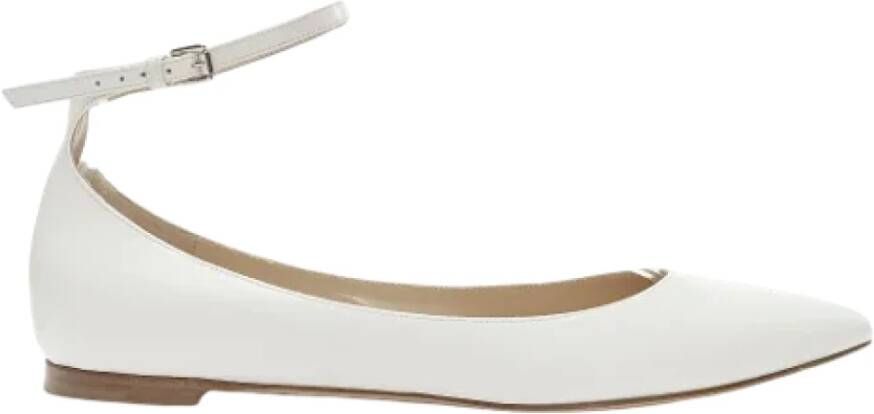 Gianvito Rossi Pre-owned Leather flats White Dames
