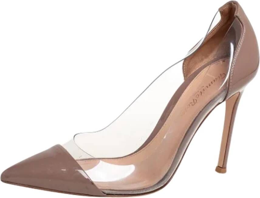 Gianvito Rossi Pre-owned Leather heels Beige Dames