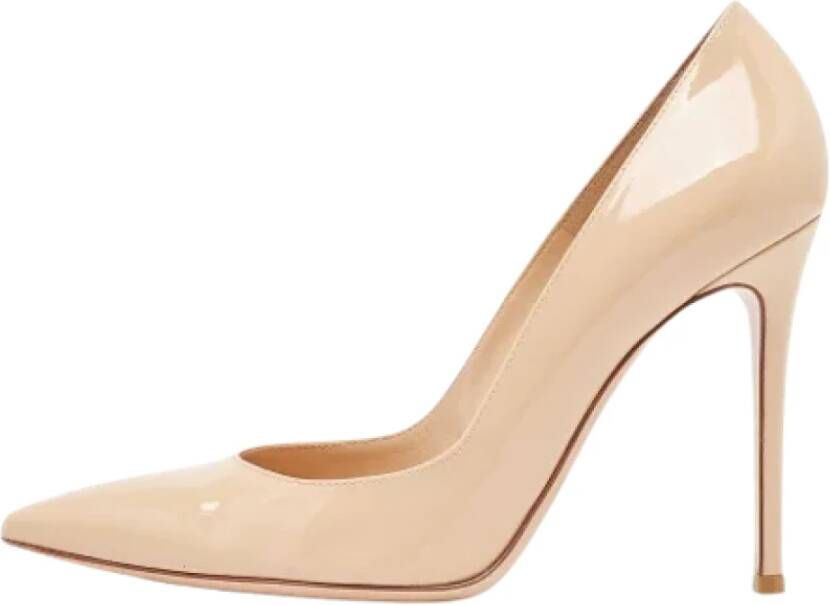 Gianvito Rossi Pre-owned Leather heels Beige Dames