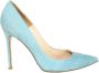 Gianvito Rossi Pre-owned Leather heels Blue Dames - Thumbnail 1