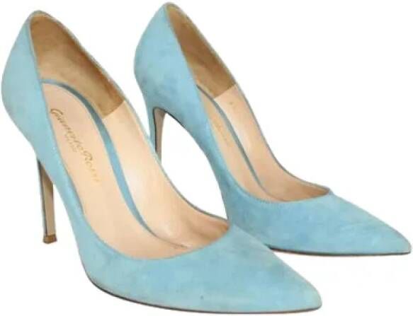 Gianvito Rossi Pre-owned Leather heels Blue Dames
