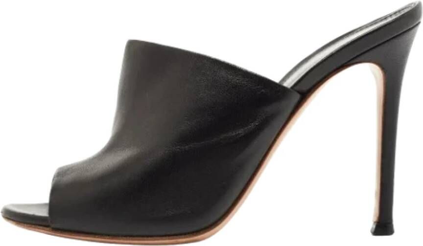 Gianvito Rossi Pre-owned Leather mules Black Dames