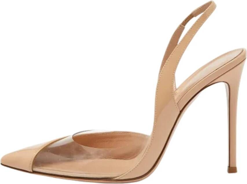 Gianvito Rossi Pre-owned Leather sandals Beige Dames