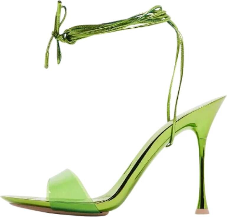 Gianvito Rossi Pre-owned Leather sandals Green Dames